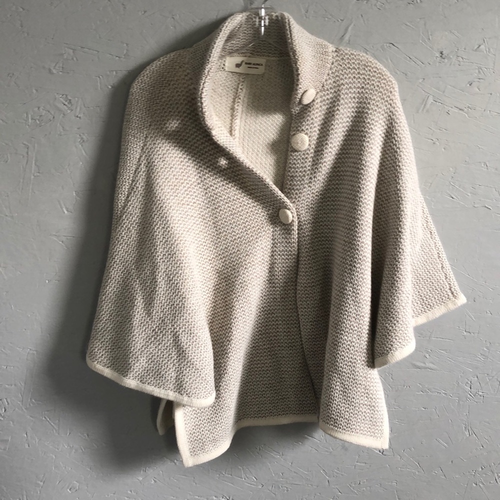 Baby alpaca sweater poncho